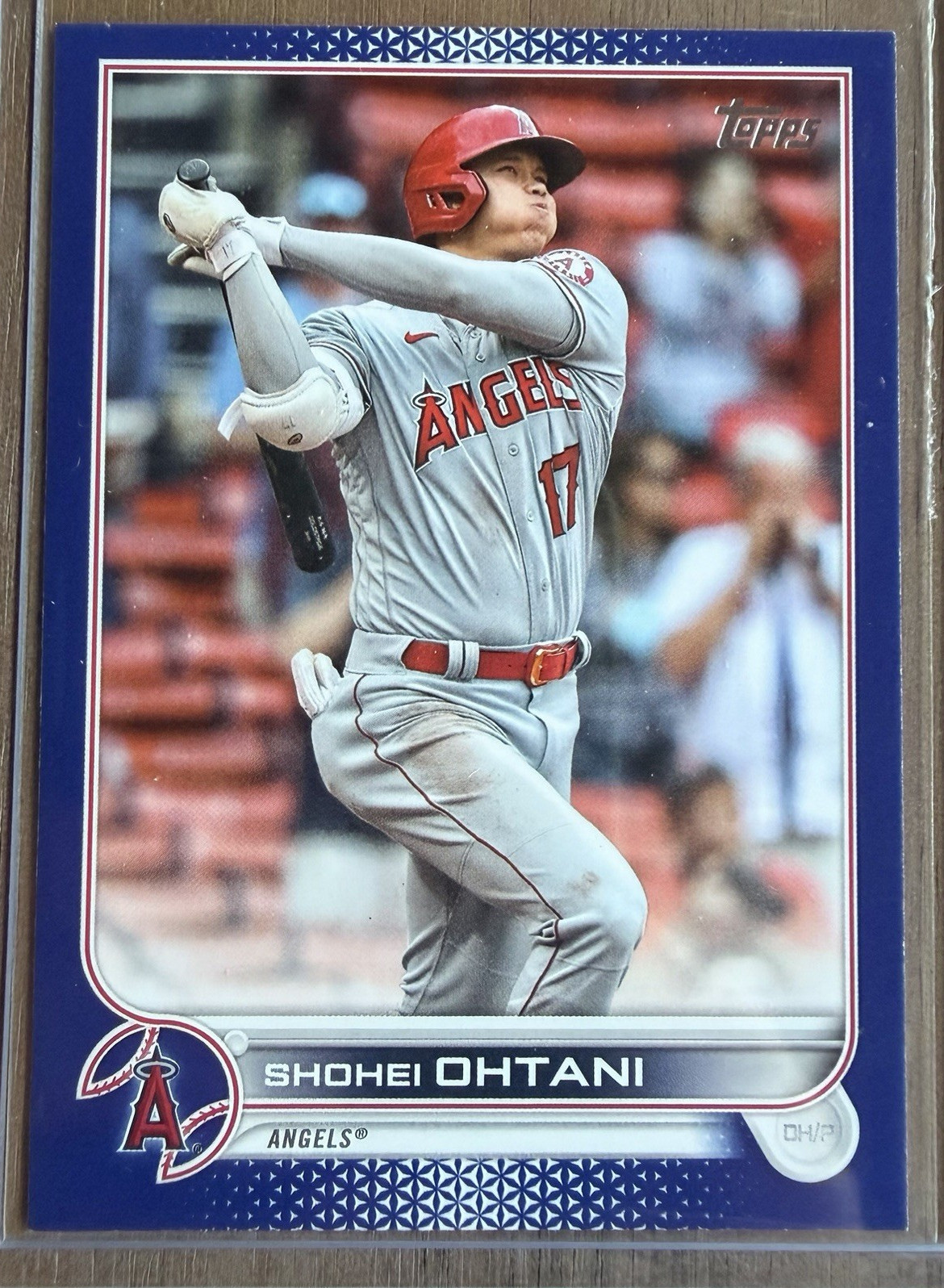 Topps 2022 Series 1 Shohei Ohtani Royal Blue Parallel #1 Los Angeles Angels