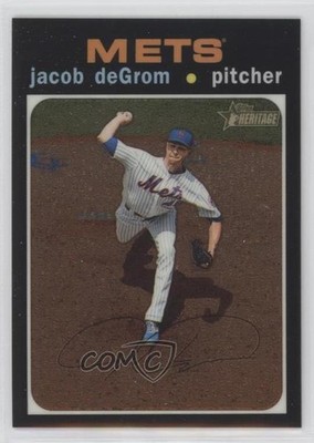 2020 Topps Heritage Chrome 120/999 Jacob deGrom #THC-406 a2e