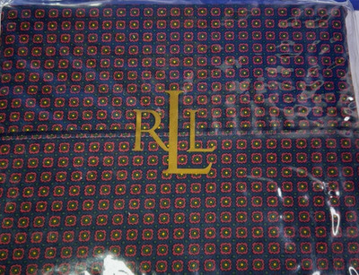 Ralph Lauren Millbrook Foulard QUEEN FITTED Sheet 100% Supima. New In Package.