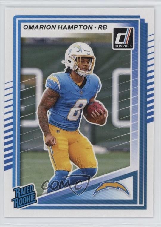 2025 Panini Donruss Rated Rookie Omarion Hampton #303 19l7