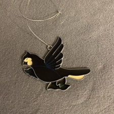 Vintage Blue Bird Suncatcher Stained Glass