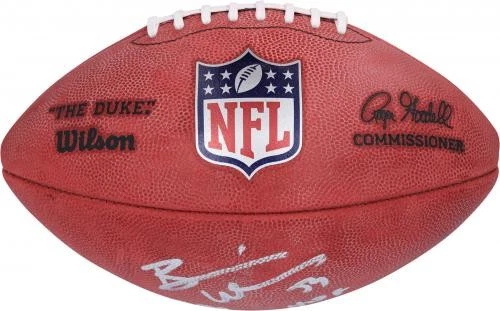 Brian Urlacher Chicago Bears Signed Duke Full Color Football with Multiple Inscs - Image 3 of 4