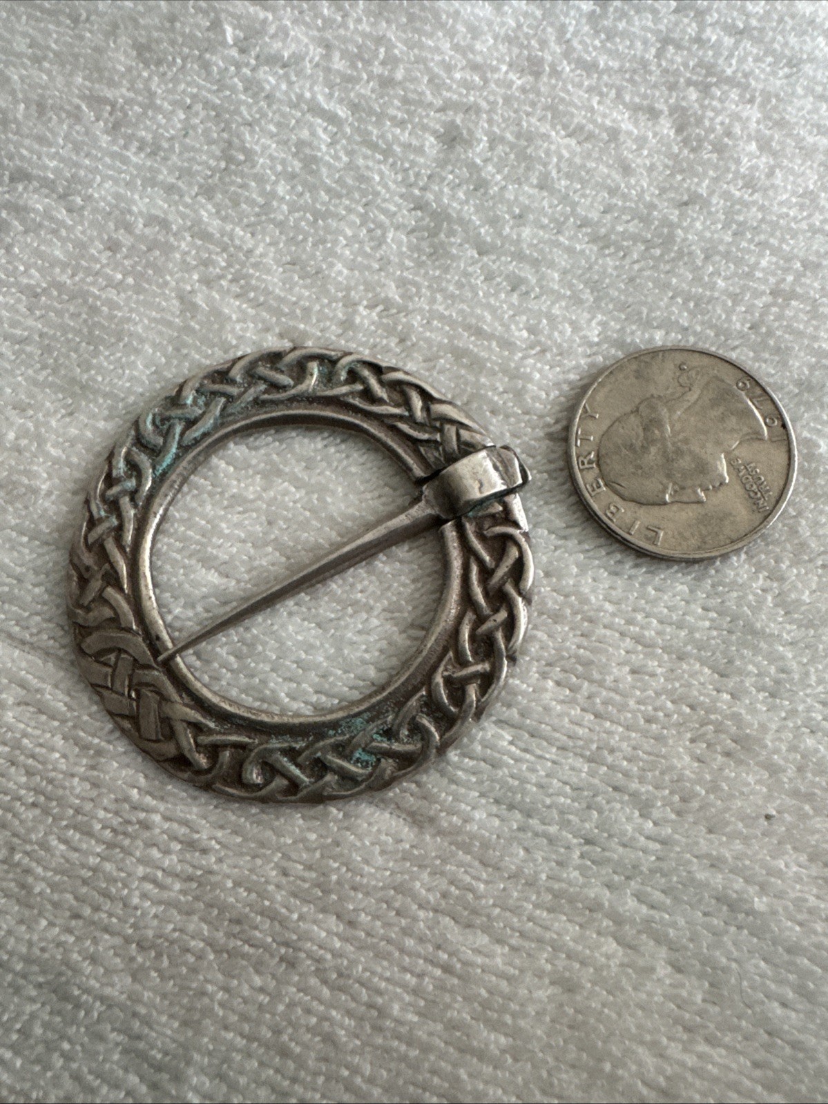 ANTIQUE CELTIC KNOT SCOTLAND SOLID SILVER MEDIEVA… - image 5