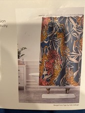 society6 shower curtain 68 X 72in Features Bengal Cora Tiger