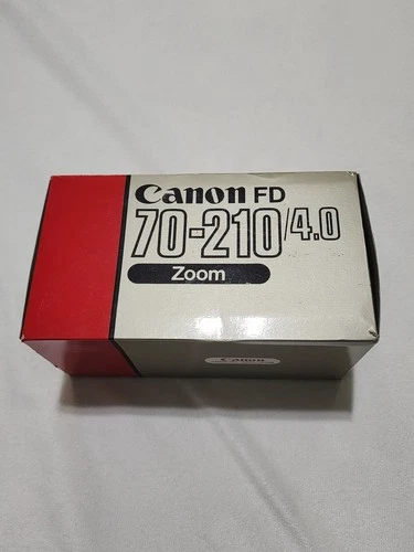 Canon 70-210mm f/4.0 Manual Focus FD-Mount Zoom Lens w/Box NICE