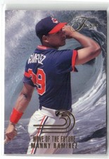 1993 Flair #13 Manny Ramirez Wave of the Future Cleveland Indians