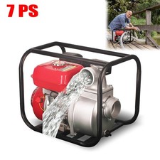 Benzin Wasserpumpe 7 PS Gartenpumpe 4-Takt Motorpumpe 3'' Teichpumpe Pumpe