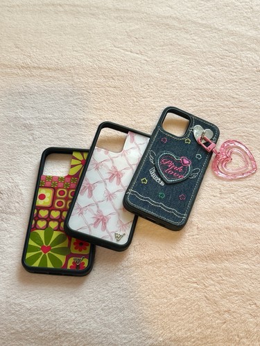 iPhone 12 Wildflower Cases and a denim case 