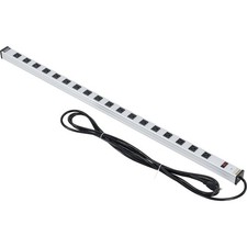 48" 18 Outlet Aluminum Power Strip with 15-ft Cord ETL/cETL