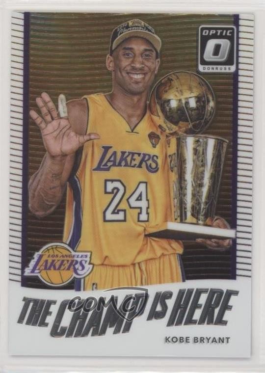 2017-18 Panini Donruss Optic The Champ is Here Kobe Bryant #6 HOF 2v5