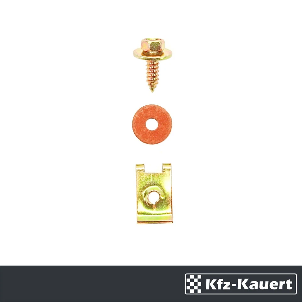Vis Hexagonale Écrou Rondelle Compatible Pour Porsche 911 Aile - Photo 1/1