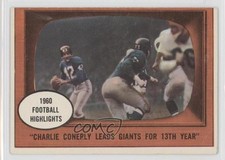 1961 Topps 1960 Football Highlights Charlie Conerly #94 2u3