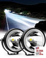 4 Inch Round LED Pod Lights, 60W 6000LM LED 2pcs 4 inch White Light Spotlight