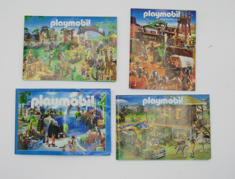 Playmobil Catalogs Lot of 4 from 2009, 2007, 2012 Small Catalog