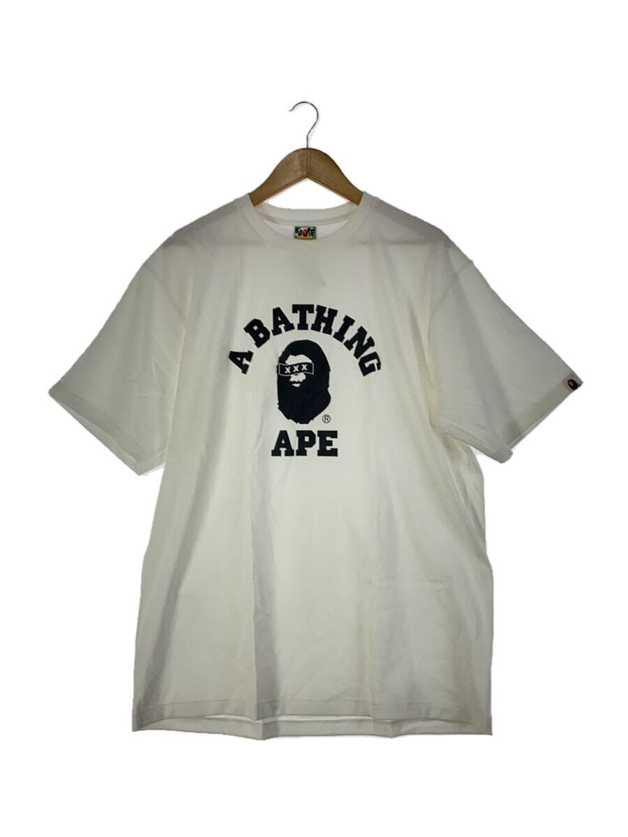 A BATHING APE × GOD SELECTION XXX TShirt white 2L Used | eBay