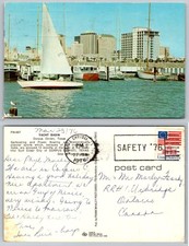 Vintage 1976 Corpus Christi, TX Yacht Basin Postcard - Frank Whaley Dexter Press