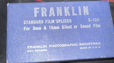Vintage Franklin Standard Film Splicer 8mm  16mm Silent S-100