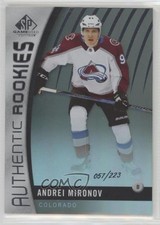 2017-18 SP Game Used Authentic Rookies Rainbow 57/223 Andrei Mironov #139 0nn