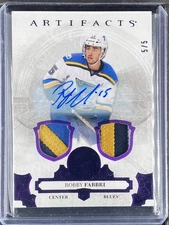 Fabbri, Bobby - 2017-18 Upper Deck Artifacts - Dual Patch/Autograph - 5/5