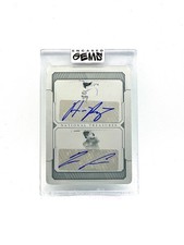 Ronald Acuna Jr  Austin Riley  2019 National Treasures plate auto 1/1 Braves MLB