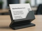 Modern Desk Business Card Holder–Clean Minimalist Design for Office & Home Decor