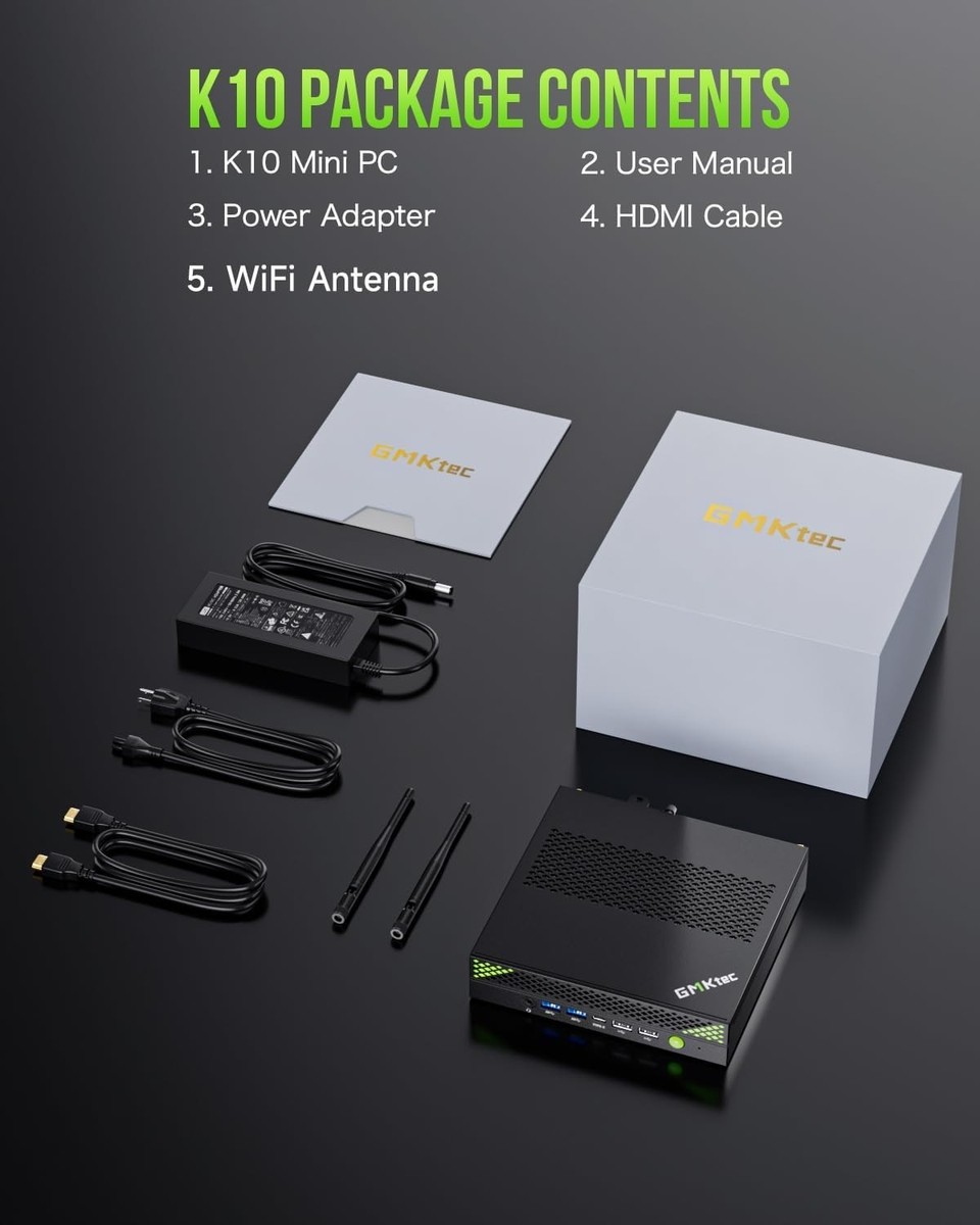 GMKtec Gaming Mini PC K10 Intel i9 13900HK Up to 5.4GHz 32GB DDR5