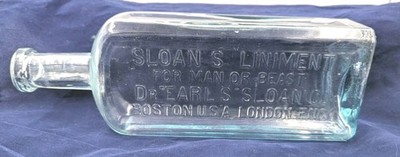 Sloan's Liniment For Man or Beast-Dr. Earl Sloan Co, London Eng., Boston, USA