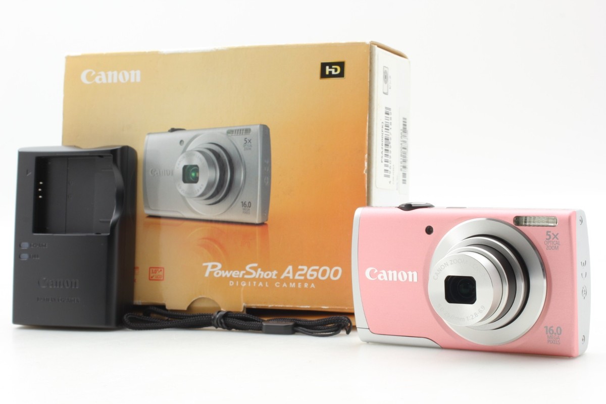 N MINT w/ Box ] Canon PowerShot A2600 Digital Camera Pink