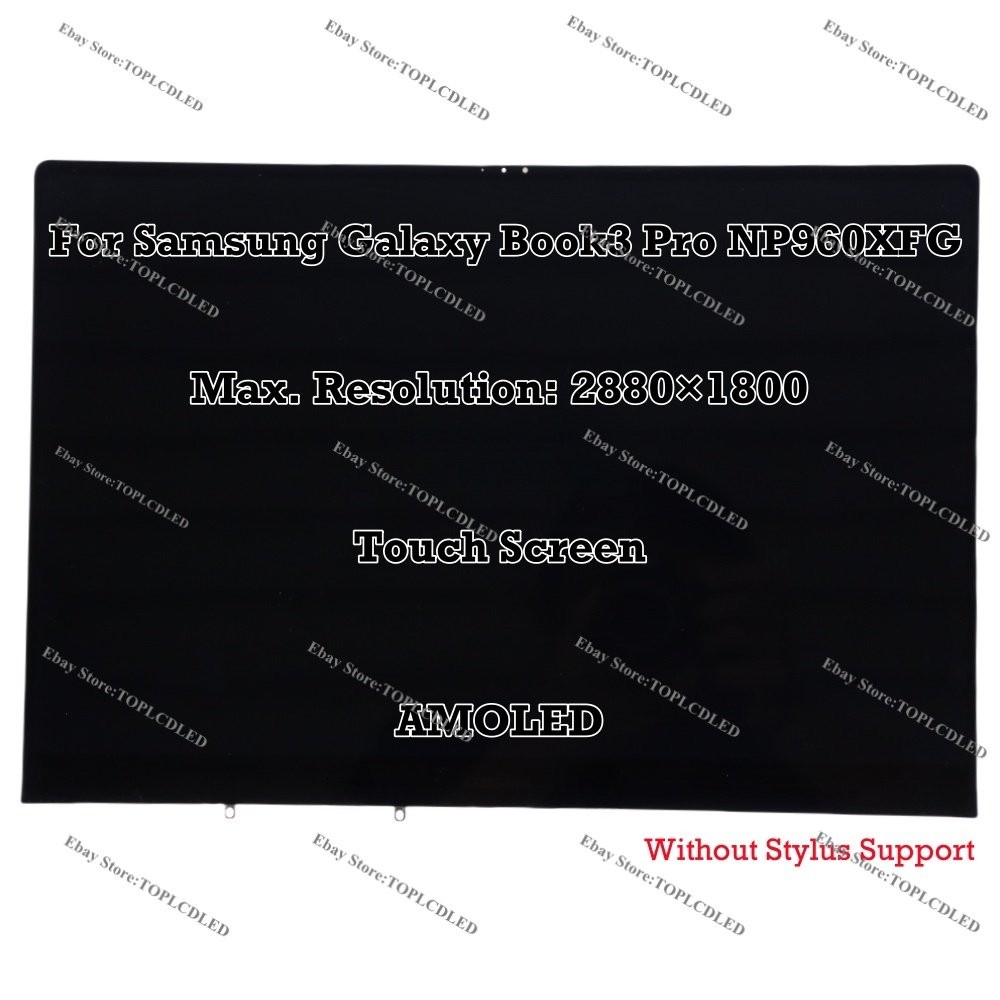 16"" For Samsung Galaxy Book3 Pro NP960XFG-KC2UK AMOLED 120Hz Touch LCD Assembly