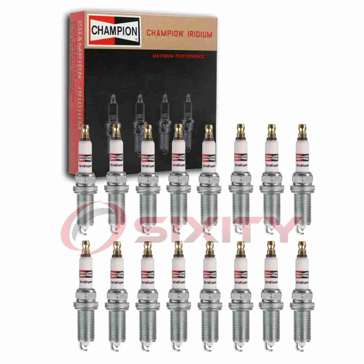 16 pc Champion Iridium Spark Plugs for 2009-2019 Jeep Grand Cherokee 5.7L V8 qa