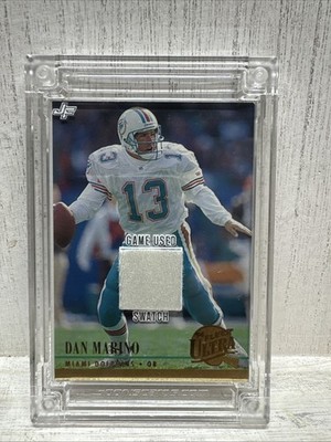 2024 Jersey Fusion Dan Marino Game Used Patch From 1990 Dolphins Fleer Ultra 94