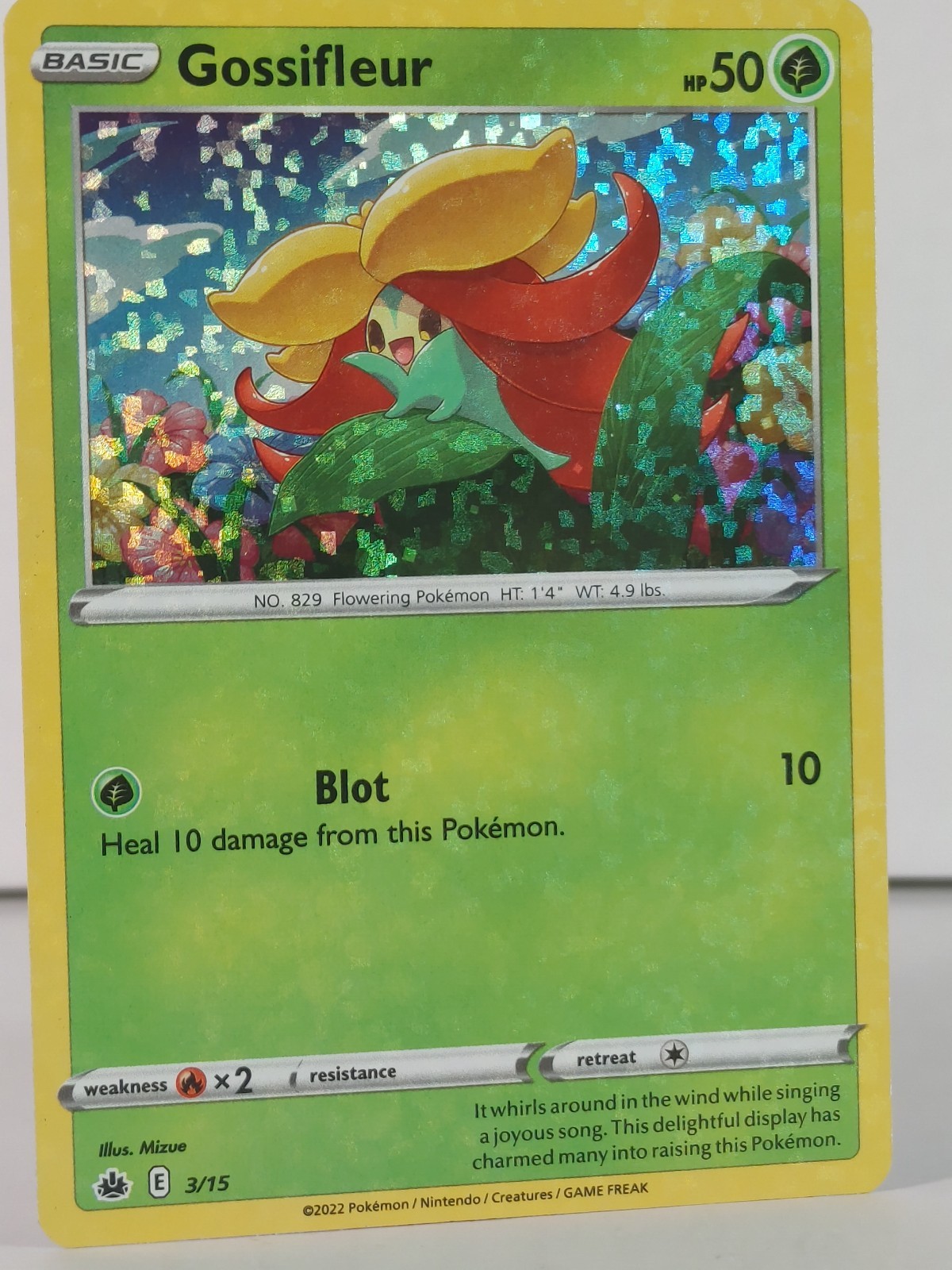 Gossifleur - McDonald's Collection 2022 - 3/15 - Confetti Foil - Pokemon - A