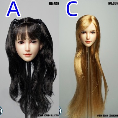 SUPER DUCK 1/6 SDH015 Binary Cute Girl Head Sculpt Model 12in Action Figures