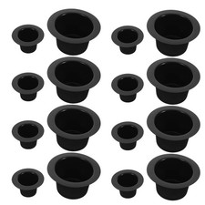 60 Pcs Mini Snowman Hat Decorations DIY Top Hats for Crafts Black
