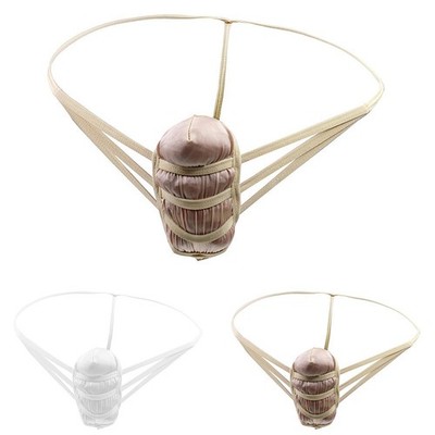 Leichter T-Back Tanga Unterwäsche für Herren offener Po Bikini Loch Detail