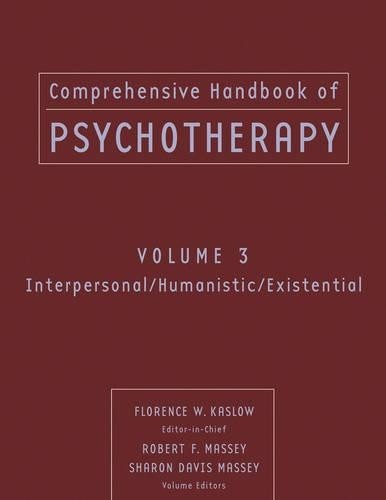 Comprehensive Handbook of Psychotherapy, Interpersonal/Humani... - 9780471653288