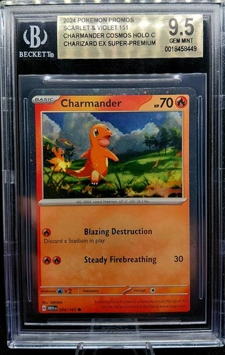 2024 SV151 Charmander Cosmos Holo C(Super-Premium) BGS 9.5