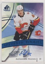 2020 Upper Deck SP Game Used Authentic Rookies Blue Alexander Yelesin Auto 04f2