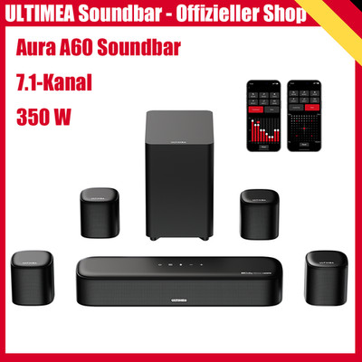 ULTIMEA 7.1ch Soundbar mit Dolby Atmos, Surround Sound System für TV, Aura A60