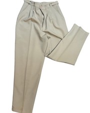 Vintage Monterey Canyon Khaki Pleated Pants Women’s 10 USA Made Soft Tailored