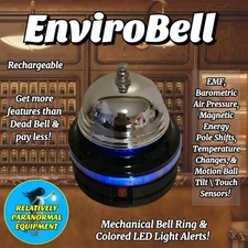 EnviroBell 4 ghost hunting, 4 Sensors & 6 ways spirits can make themselves known