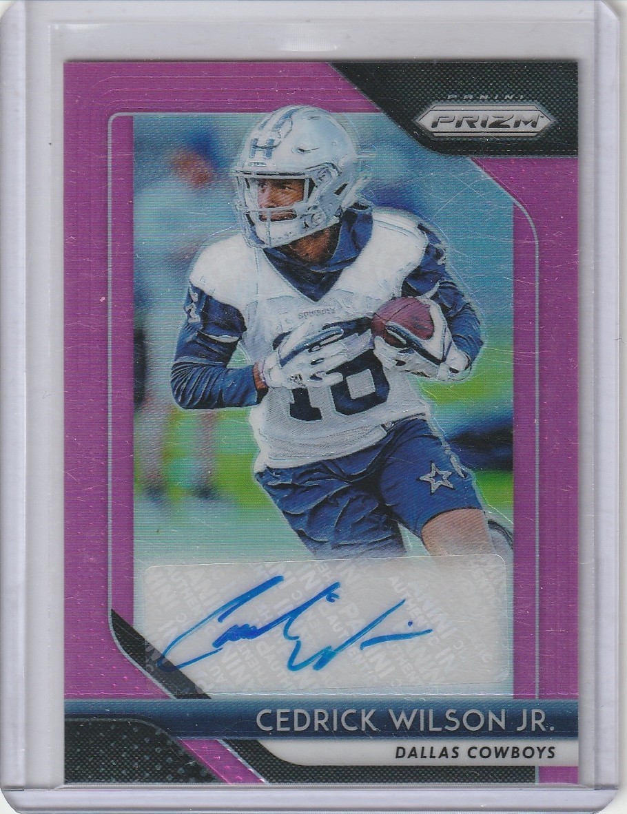 Cedrick Wilson Jr. Panini Prizm Rookie Autographs #CW Pink