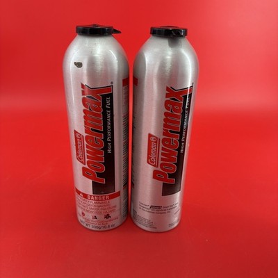 Vintage Coleman Powermax High Performance Fuel 300g 10.6 oz Canister Set Of 2