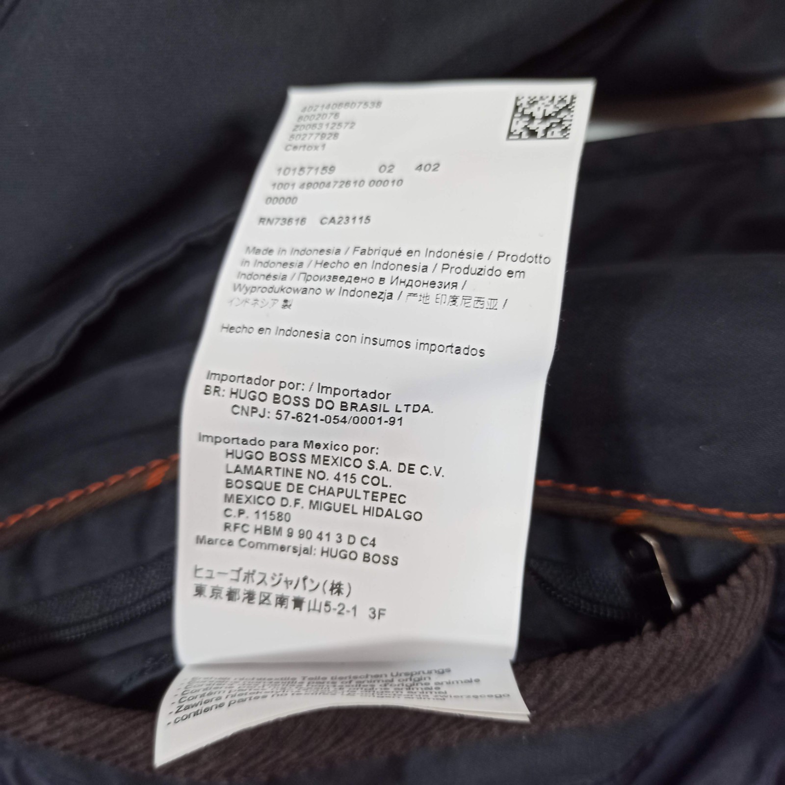 Hugo Boss Men's Countrywear Jacket Outdoors Corduroy Collar - Black - Size XL thumbnail 14