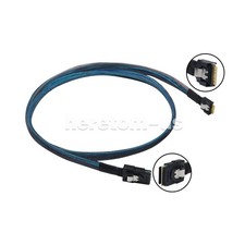 Slim SAS 4.0 SFF-8654 4i 38P to Mini SAS SFF-8087 Target Hard Disk Raid Cable 1M
