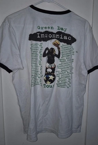 Vintage Original 1990's Green Day INSOMNIAC Tour Concert Rin 1990s vintage concert t-shirt, vintage, single stitch, B+ condition