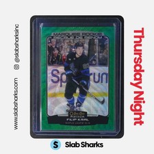 2022 O-PEE-CHEE PLATINUM #282 FILIP KRAL EMERALD SURGE RC ROOKIE /10