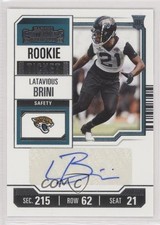 2023 Panini Contenders Rookie Ticket Latavious Brini #249 Auto 0s55