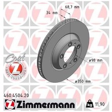 Zimmermann Scheibenbremse vorne links 9Y0615301 26267807