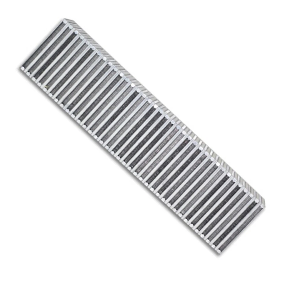 Intercooler de flujo vertical vibrante 27 pulgadas W x 6 pulgadas. H x 4,5 pulgadas. Grueso Foto 3 de 4